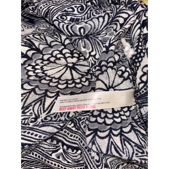 FREE People Myna V-Neck Sleeveless Tribal Paisley Raw Frayed Edge Babydoll Top S - Picture 6 of 6